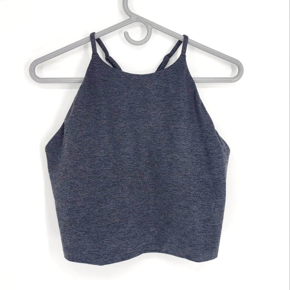 Calia NWT Cross Back Lustralux Crop Tap Shoe Heather Large